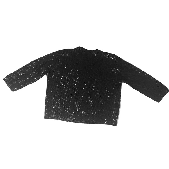 Vintage Riviera International Sequins Jacket Black Sequins Vintage Size 40 1960s - Picture 4 of 10